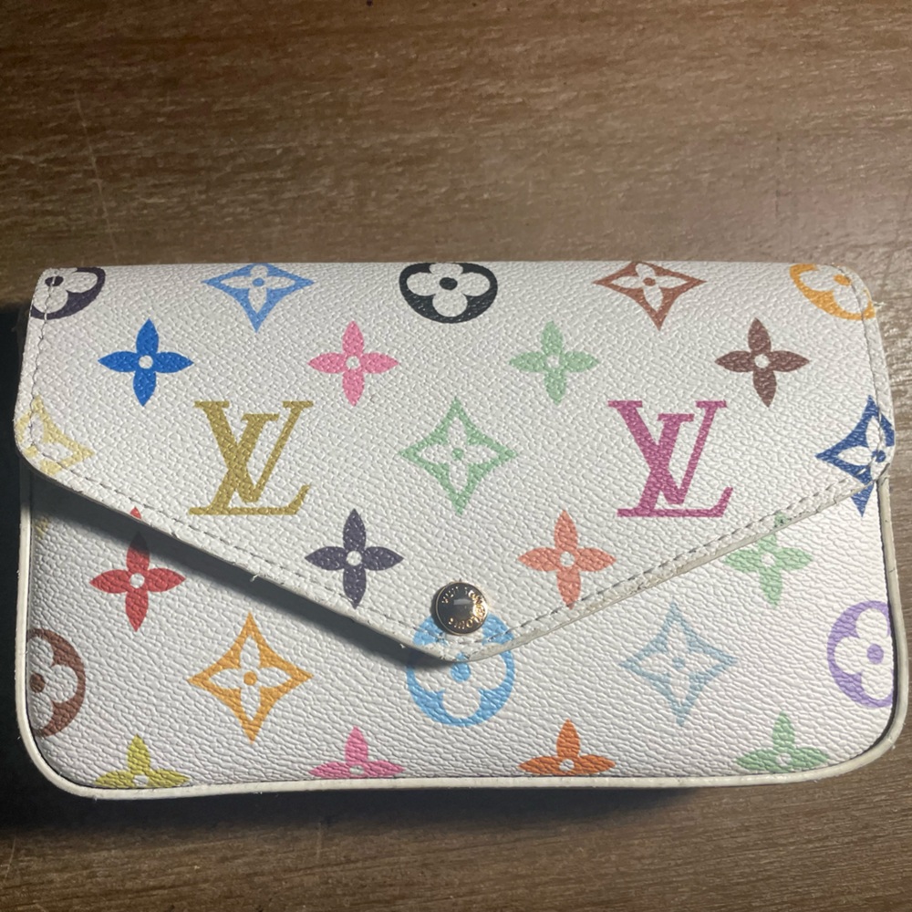 Women’s multi colored multi functional cross body… - image 1